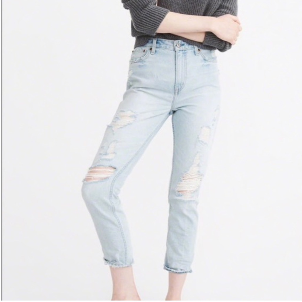 Abercrombie Annie High Rise Girlfriend Jeans